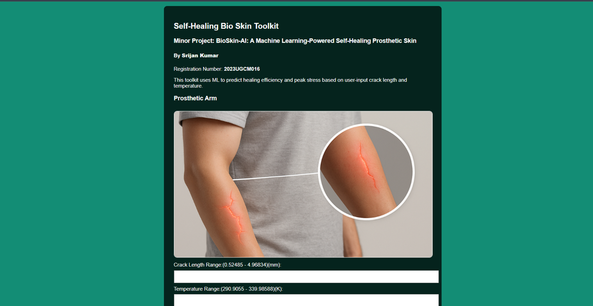 BioSkin-AI Prosthetic Skin